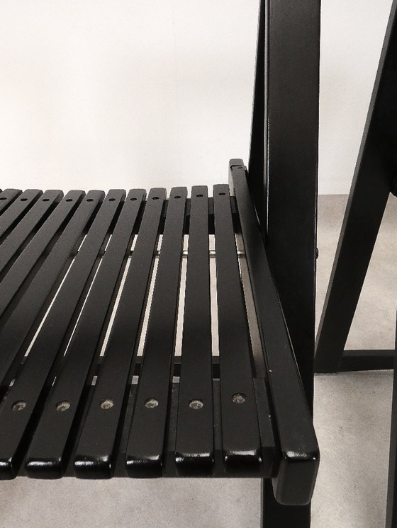 Image 1 of  4 Trieste folding chairs with storrage table - Aldo Jacober for A. Bazzani 