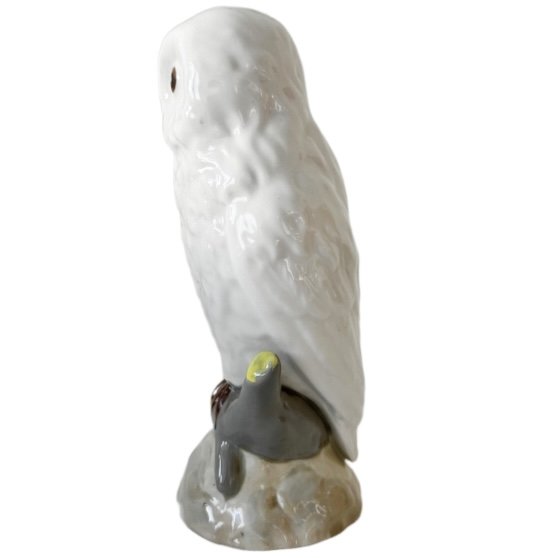 Image 1 of Vintage mid-century Spaans Casades sneeuwuil beeldje porselein 1970's