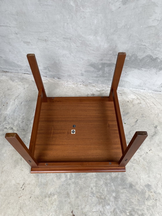 Image 1 of Mesa de centro de teca retro, mesa auxiliar, Niels Bach, danés