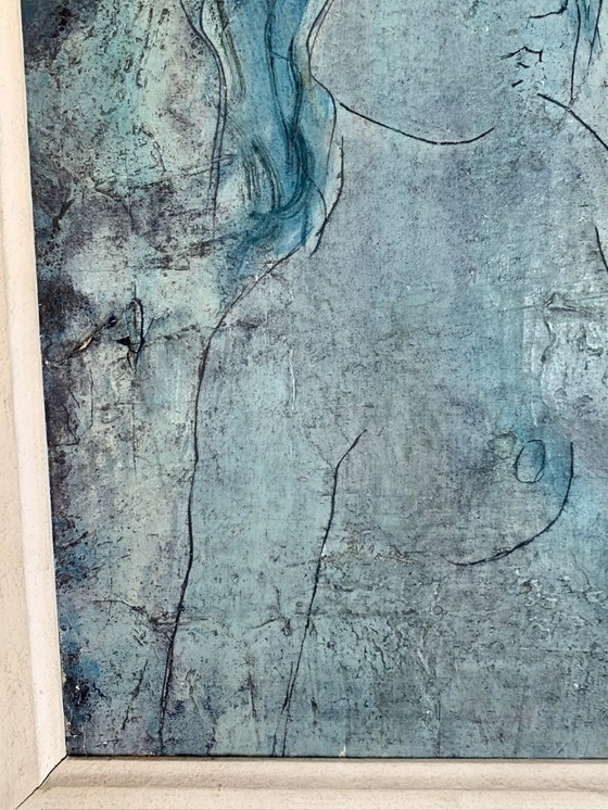 Image 1 of Javier Vilato, Composition, 1956, peinture à l'huile sur toile, encadrée