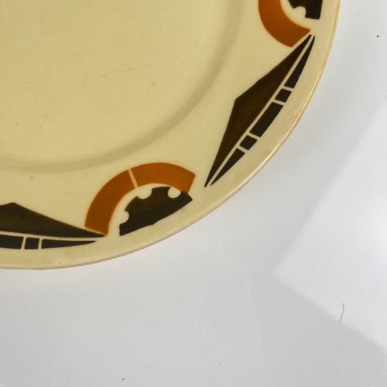 Image 1 of Par de platos de postre Art Déco de Badonviller, 1920/1930.
