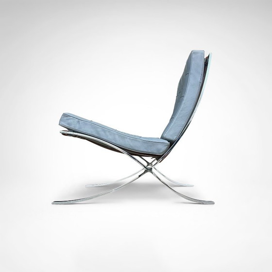 Image 1 of Barcelona loungestoel MR90 van Mies van der Rohe voor Knoll, jaren 80.