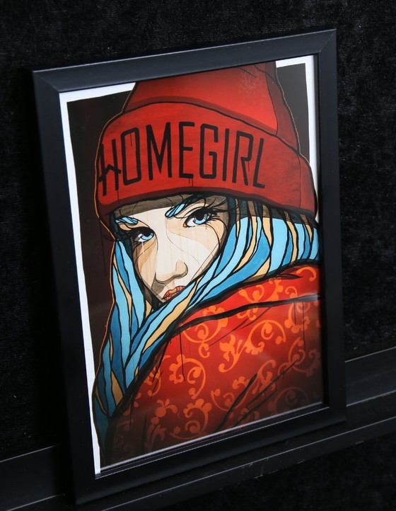Image 1 of El Bocho - Homegirl - Giclée - handsigned - ready to hang up