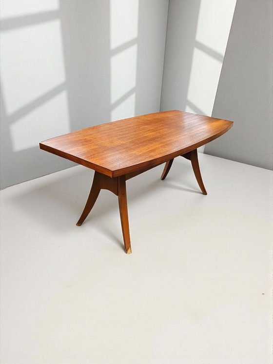 Image 1 of Table à manger design italienne en teck Tolomeo Ico Parisi 60e