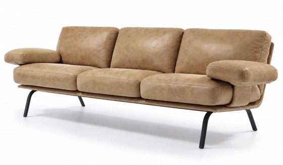 Durlet Newport — Alain Monnens — Leren 3-Zitsbank – 3-5 zitsbanken, Leather, Metal (photo 4 of 9)