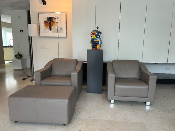 Image 1 of Komplette Sitzgruppe von Rolf Benz (2 x Sessel, 2 x Sofa, 2 x Hocker)