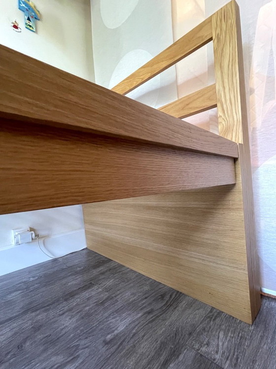 Image 1 of Single bed 90x200 cm Solid Oak - HABITAT (Adams model) + Firm Comfort Mattress.