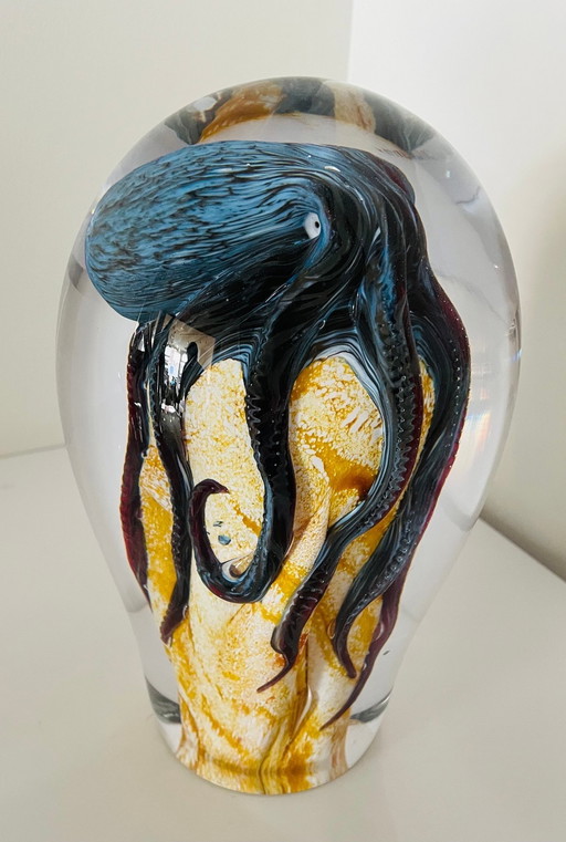 “ OCTOPUS “ Oggetto in vetro unico di Petr Kuchta