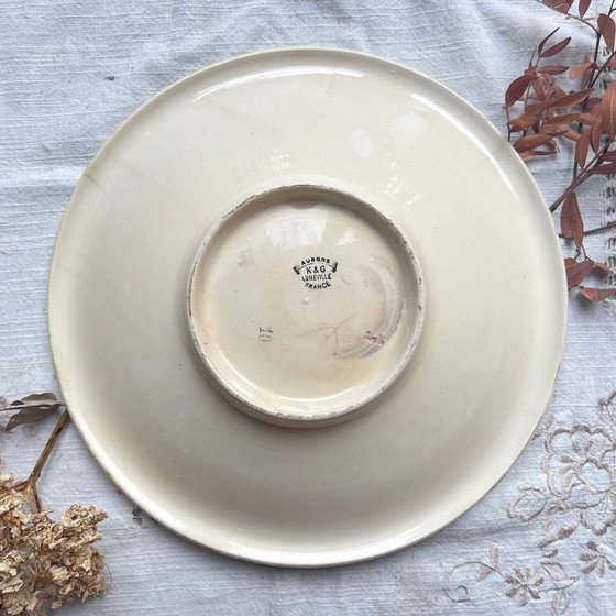 Vintage Deep Dish LUNEVILLE 'Aurore' Model, Made in France – Crockery (photo 7 of 8)