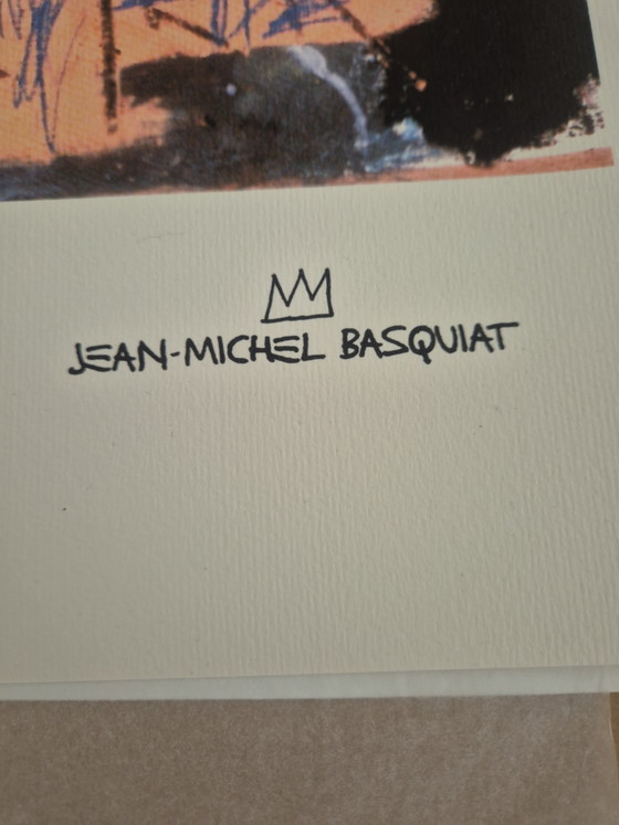 Image 1 of Jean-Michel Basquiat "Skull" – Litografia Rara Numerata 128/300 – Timbro Olografo COA