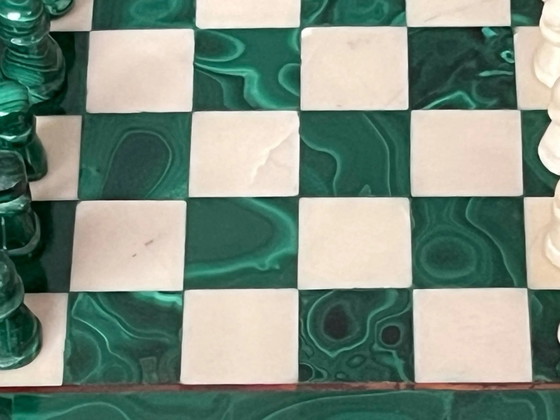 Scacchiera in malachite realizzata a mano. – Oggetti decorativi, Stone (photo 5 of 5)