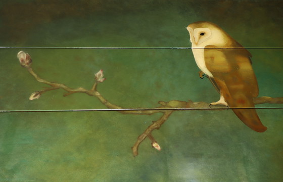 Image 1 of Table With Painting After Jan Mankes