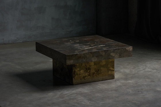 Image 1 of Tavolino brutalista in acciaio, Francia, anni '70