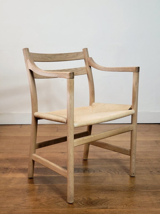 Image 1 of Juego de 6 sillas de comedor modelos CH46 y CH47 de Hans J. Wegner.