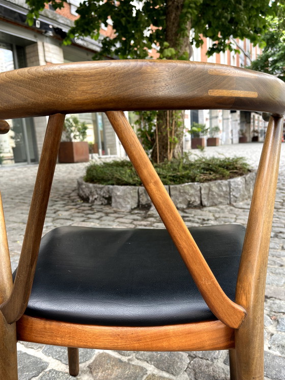 Image 1 of 4 sedie di Henning Kjaernulf, per Bruno Hansen, Danimarca, anni '50