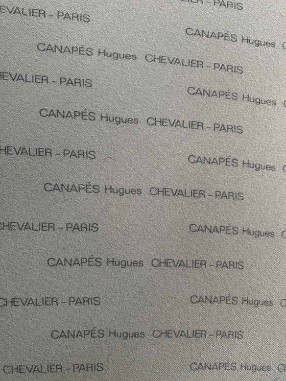 Image 1 of Hughes Chevalier blauwe leren bank