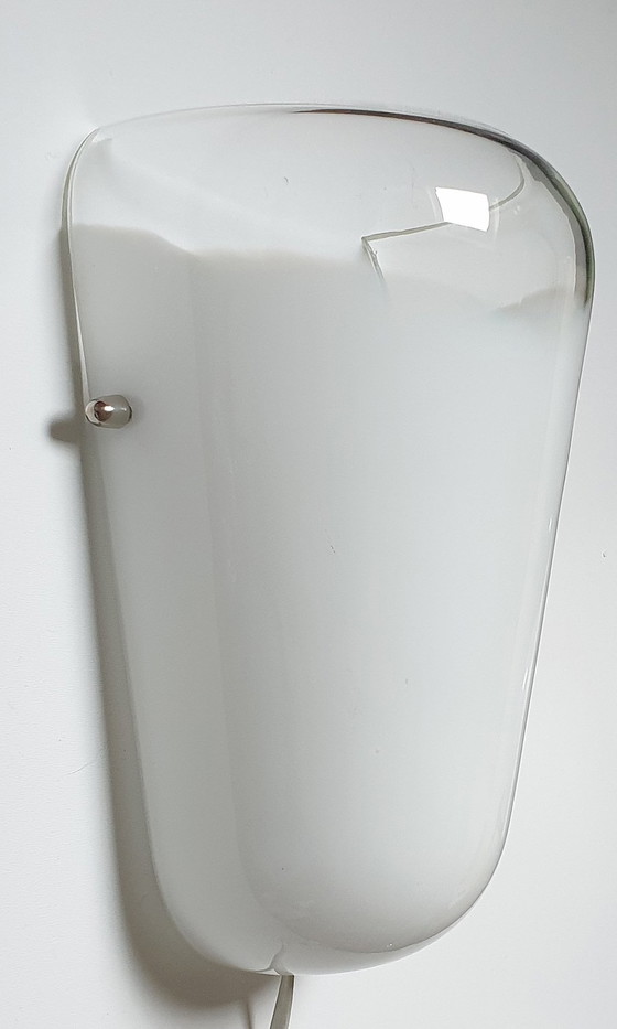 Image 1 of Vintage Mond Geblazen Wandlamp