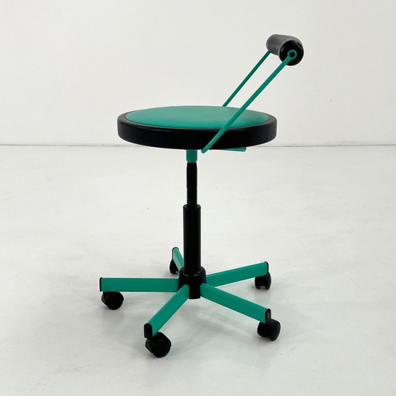 Adjustable Desk Chair From Bieffeplast, 1980s – Office chairs, Metal, Plastic (photo 6 of 9)