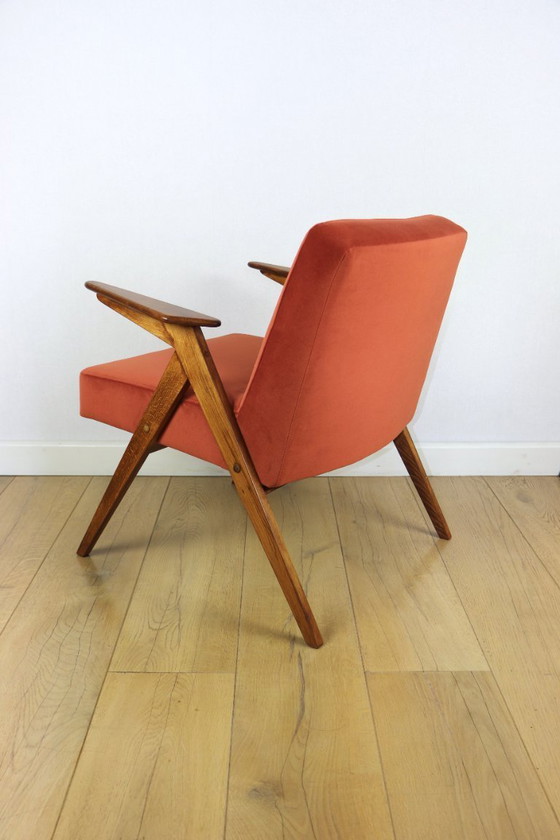 Image 1 of Poltrona Bunny, anni '70, color mattone, design J. Chierowski