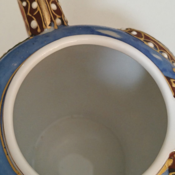 Image 1 of Juego de té japonés Dragonware para 6 personas – Juego decorado con Blue Moriage