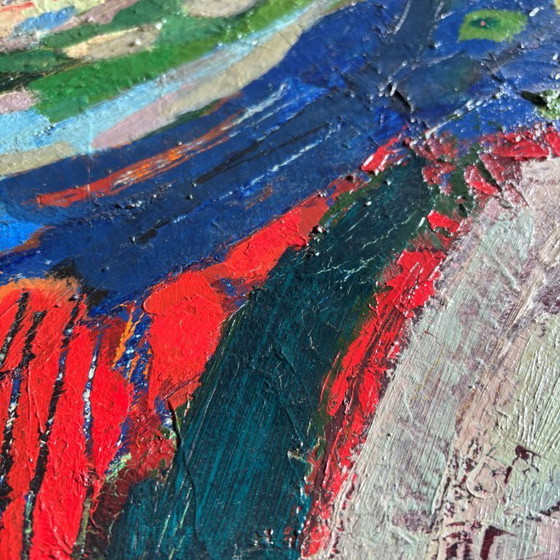 Image 1 of Mid-century abstract composition by Dutch artist Rien Goené (1929 – 2013)