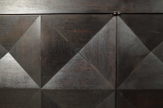 Jean Batenburg for MI Credenza Brutalista in Rovere Ebanizzato, Belgio, Anni '60 – Credenze, Wood (photo 9 of 17)