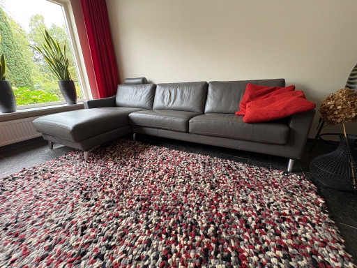 Leolux 4-Zits Bank Met Chair-Lounge – banken, Leather, Metal (photo 2 of 10)