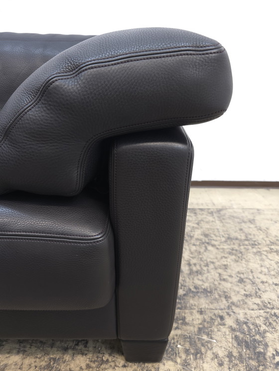 Image 1 of Canapé design deux places anthracite De Sede ds 17 en cuir, canapé de salon wk