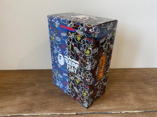 Bearbrick BAPE play camo shark blue 400% MEDICOM toys