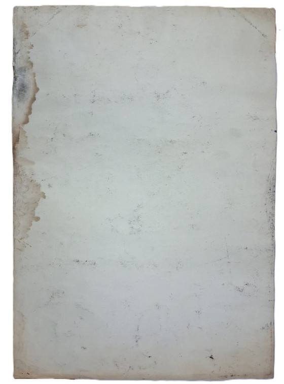 Image 1 of Vintage aquarel schilderij 50x35 cm, oningelijst