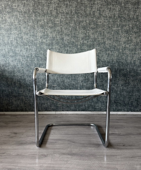 Image 1 of 6x Vintage Mart Stam S34 Chairs by Linea Veam, Italy, ca80s