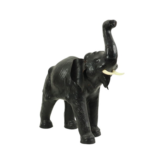 Image 1 of Elefante in pelle vintage di grandi dimensioni stile Omersa