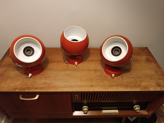 Image 1 of trio of vintage eyeball spotlights