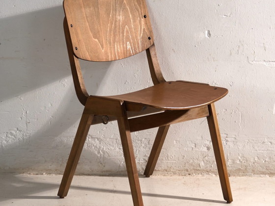 Poltrona lounge vintage originale Thonet (c.1950) – Sedie da camera, Mid Century Modern (photo 2 of 40)