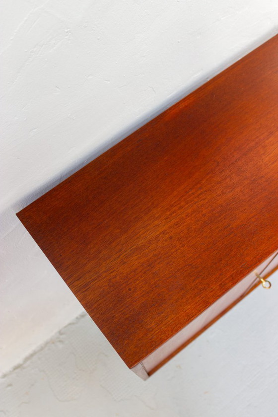 Image 1 of Vintage teakhouten dressoir/commode, Deens, midden 20e eeuw, jaren 60.