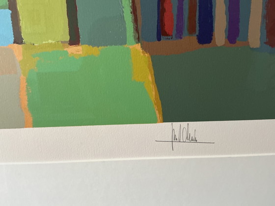 Grande serigrafia di Ton Schulten, "Tarda estate 1999" – Litografie e stampe, Other (photo 3 of 5)