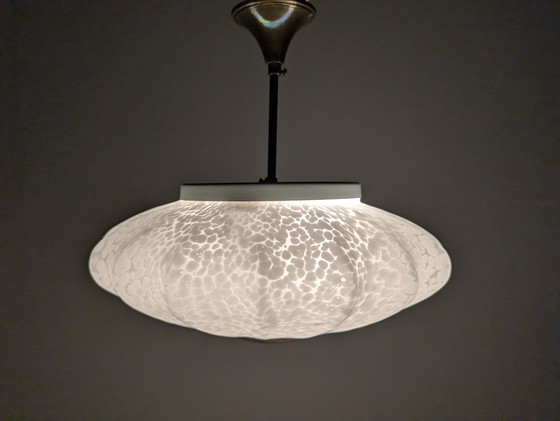 Image 1 of Lámpara de Techo en Cristal de Murano Moteado, Italia, 1960s