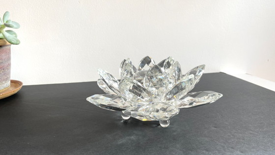 Image 1 of Kristallblumen-Briefbeschwerer-Skulptur