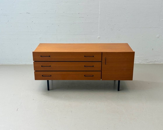 Image 1 of Scandinavian mid-century teak lowboard with drawers