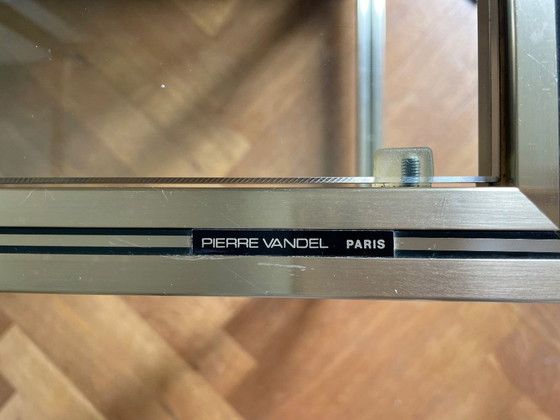 Image 1 of Retro glass Pierre Vandel Paris coffee table, 1970s