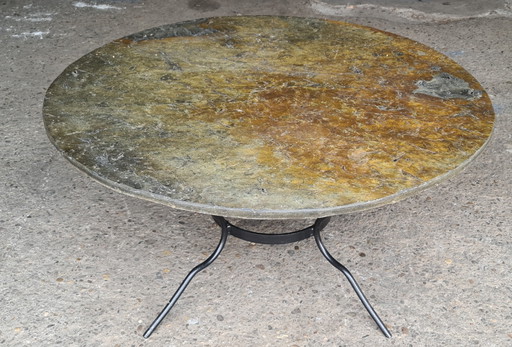 Mid-Century Schiefertisch - Couchtisch '70