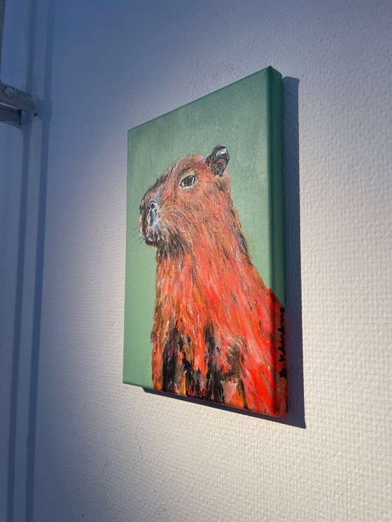 Image 1 of Porträt eines Wasserschweins