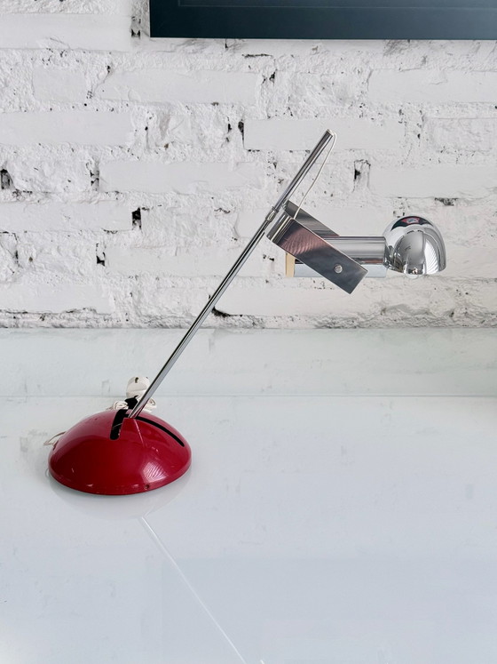 T395 Lampe Robert Sonneman – luci milano, Tischlampen, Chrom (photo 6 of 10)