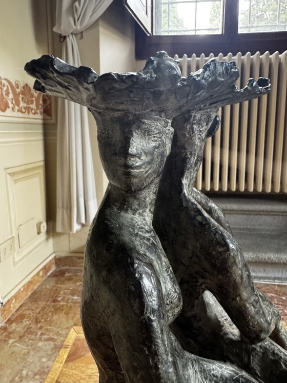 Image 1 of Saskia Pfaeltzer – "Bruidspaar" Large Bronze Sculpture (2002)
