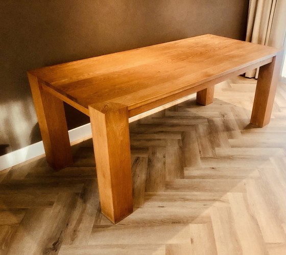 Image 1 of Dining Table Solid Oak Handmade