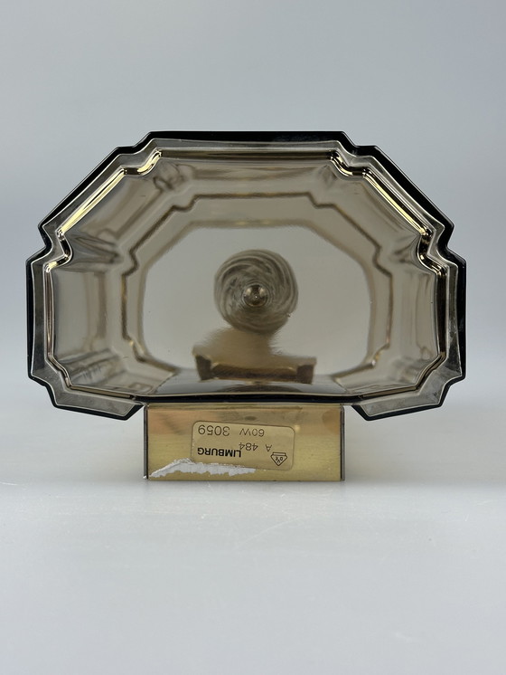 Image 1 of 60s 70s aplique Glashütte Limburg Alemania vidrio y metal Age Design