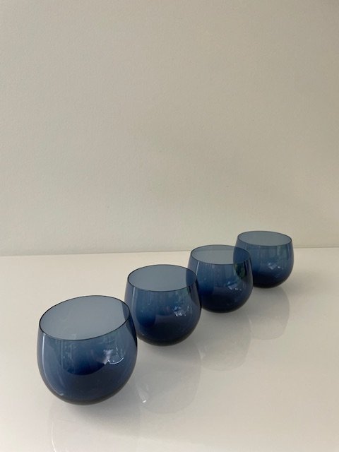 Image 1 of Set of 4 Vintage Design Cocktail Glasses - "Marja" Series by Nuutajärvi Finland, 1970s