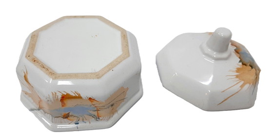 Image 1 of Zuccheriera in porcellana con coperchio