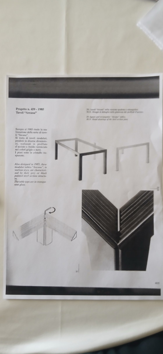 Image 1 of B&B ITALIA ARCANA table DESIGNER ARCH. PAOLO PIVA