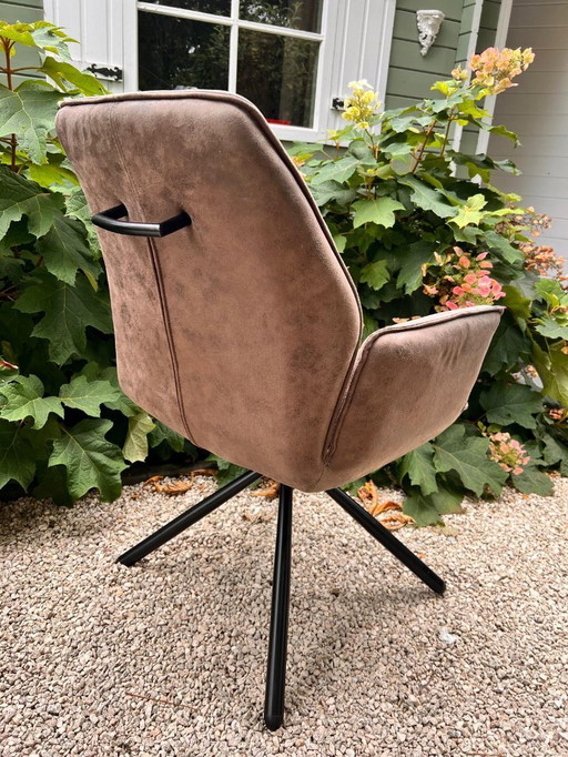 Sechs moderne Esszimmerstühle - Lederoptik - neuwertig